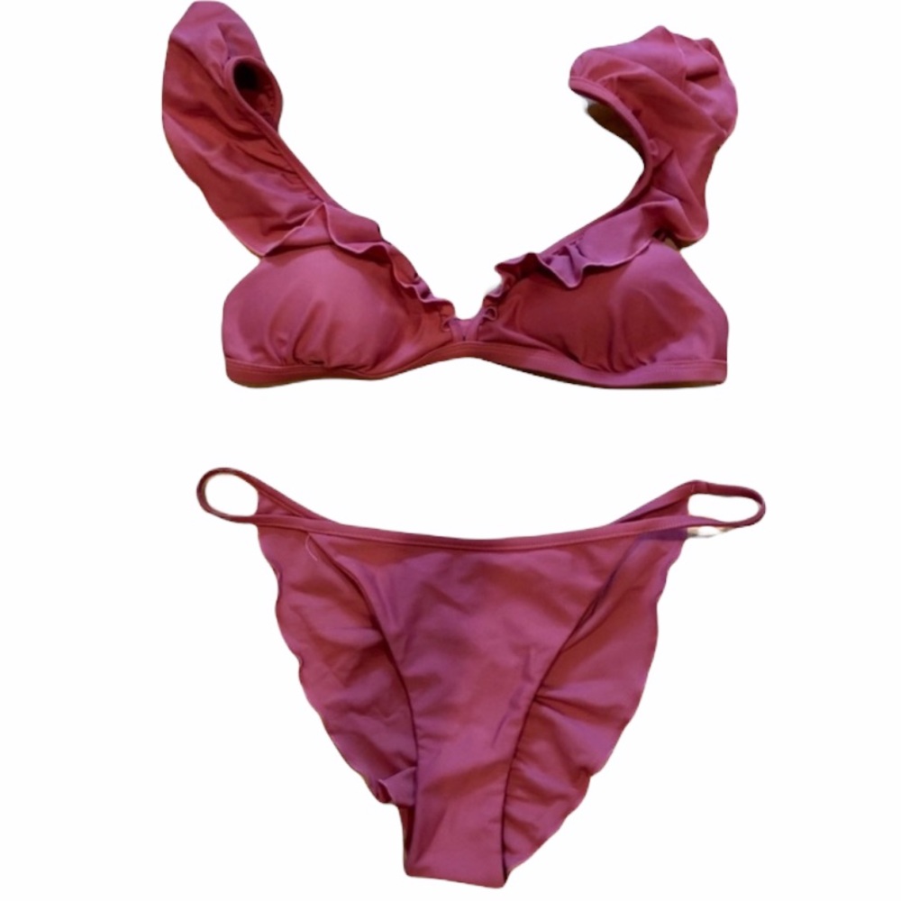 Shanina Shaik X Beach Bunny Pink Bikini Set Gem